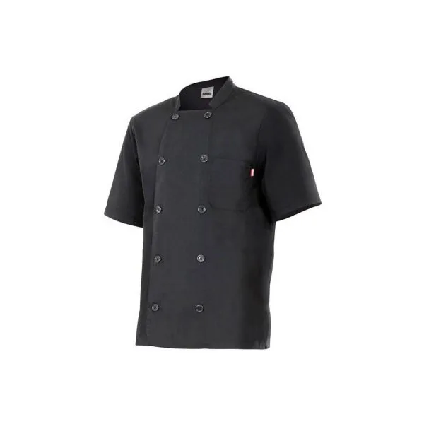 9COHC432 Chaqueta de cocinero de manga corta cierre botones 432