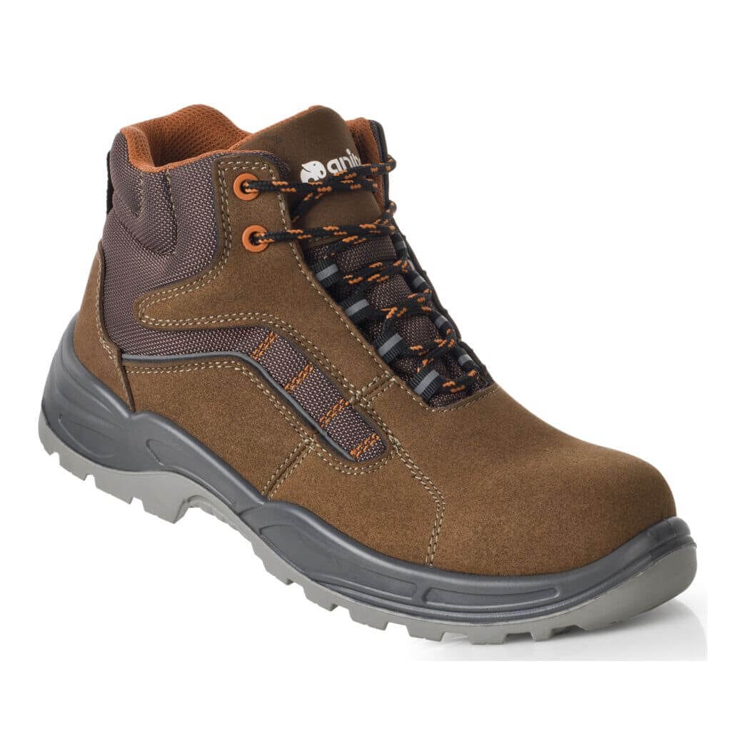 Bota serraje marrón Emerita S1P SRC E A 1688-BSM, Metal free