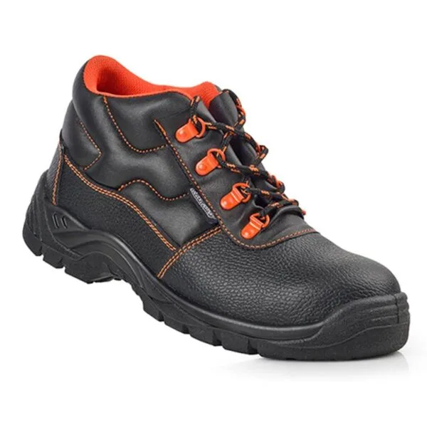 Bota piel negra economica S3 SRC BECO1