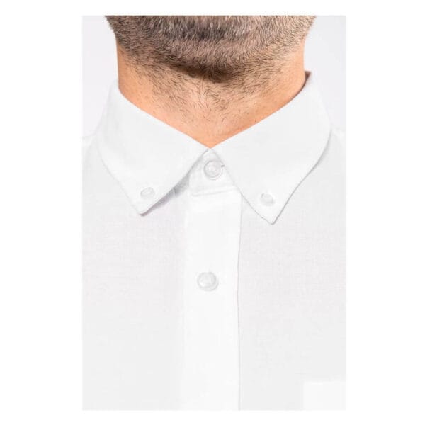 Camisa oxford manga larga entallada K516 - Imagen 8