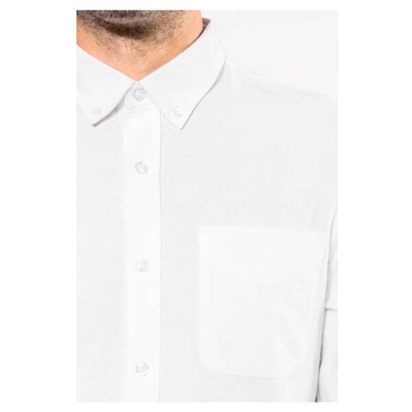 Camisa oxford manga larga entallada K516 - Imagen 13