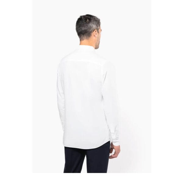 Camisa oxford manga larga entallada K516 - Imagen 4