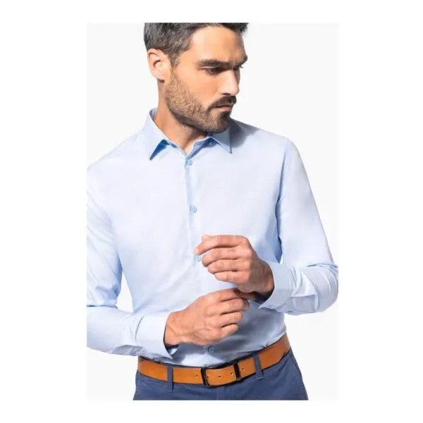 Camisa manga larga Oxford hombre K595 - Imagen 10