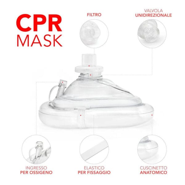 Mascarilla de emergencia profesional para reanimación - Imagen 7