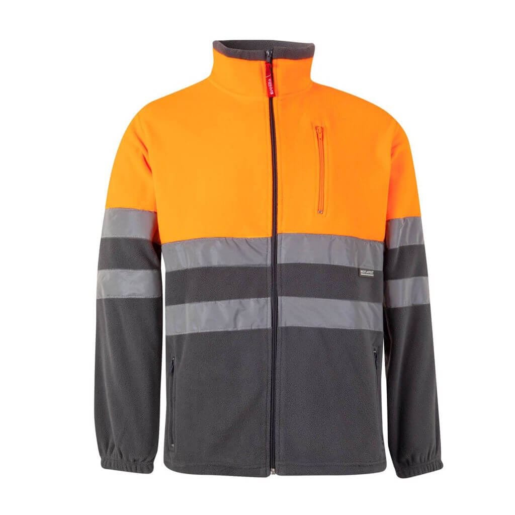 Chaqueta polar bicolor alta visibilidad Velilla 183