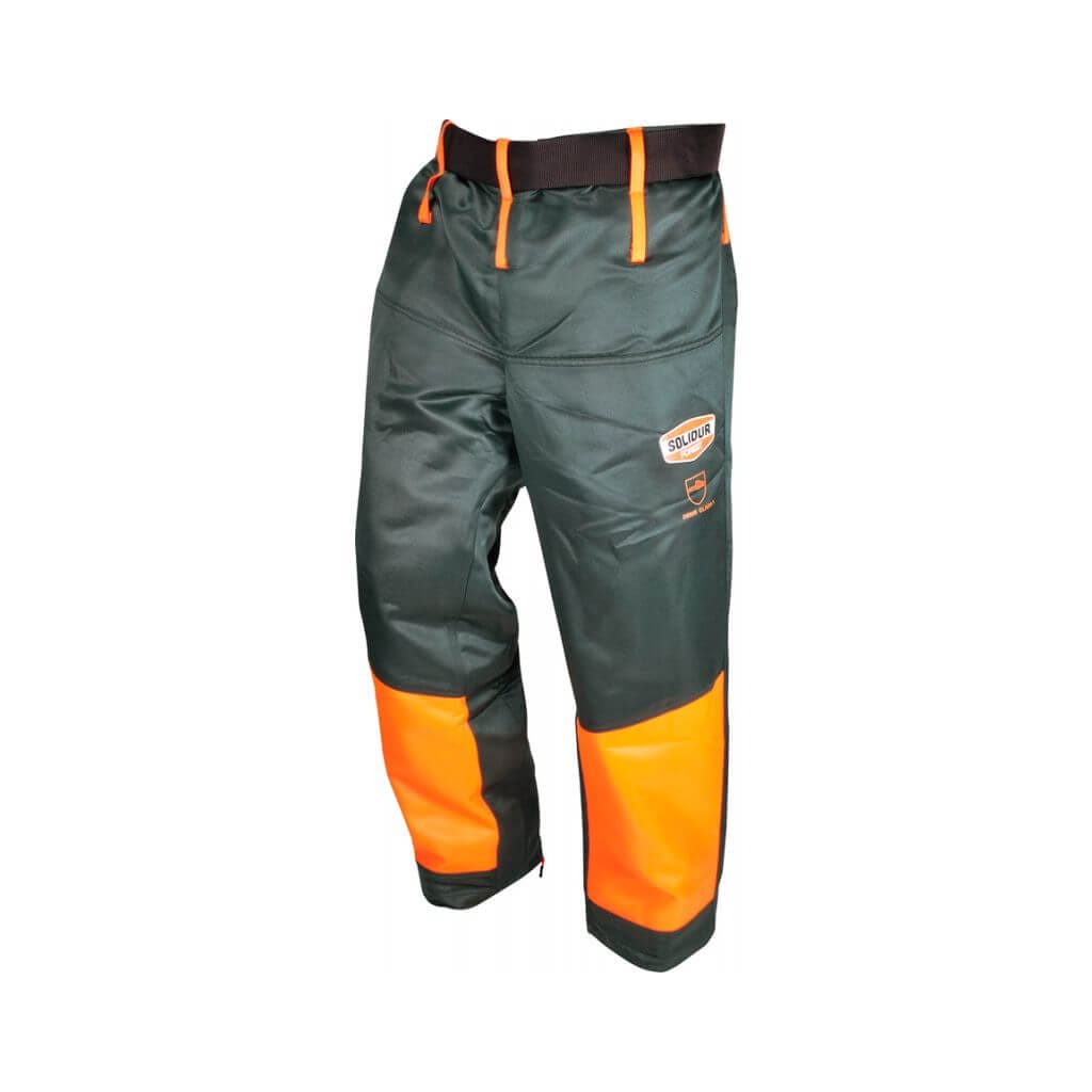 Zahón Anticorte SOLIDUR Clase 1 Tipo A Gris/Naranja