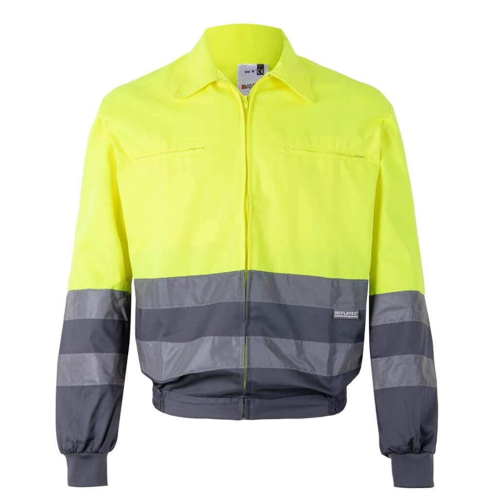 Cazadora cremallera Velilla 153 bicolor alta visibilidad