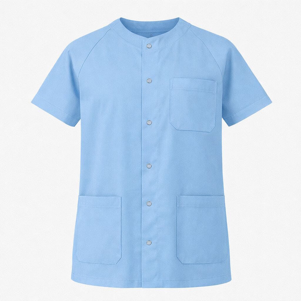 Casaca sanitaria cierre borches, comoda y funcional