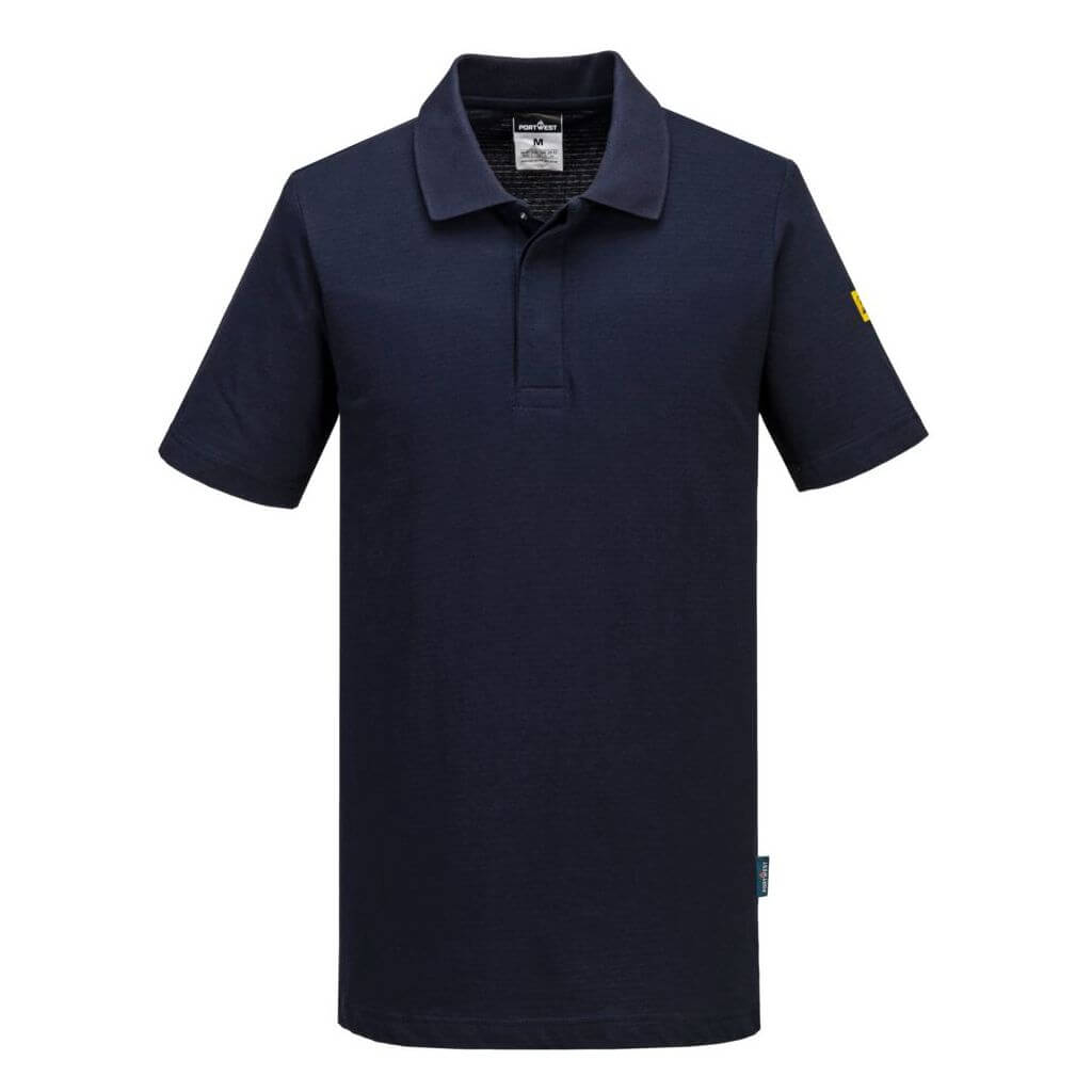 polo esd portwest as21 antiestatico manga corta