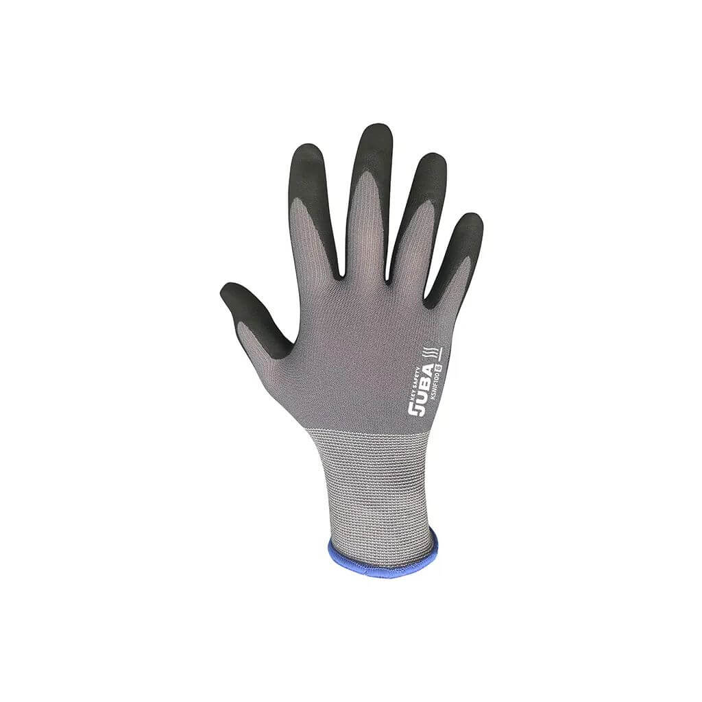 Guante KSNIF100 de nitrilo foam gris y negro para trabajos industriales